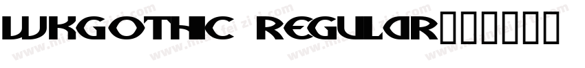 WKGothic Regular字体转换